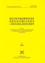 Opakowanie Ruch prawniczy ekonomiczny i socjologiczny 3/2014