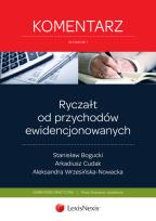 Okładka książki Ryczałt od przychodów ewidencjonowanych Komentarz