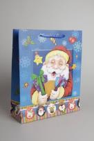 Okładka książki Torebka Świąteczna 3D Pionowa Mała - Mikołaj