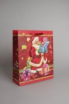 Okładka książki Torebka Świąteczna Z Okienkiem Pionowa Mała - mix wzorów