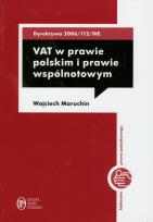 Okładka książki VAT w prawie polskim i prawie wspólnotowym