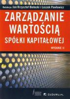 Okładka książki Zarządzanie wartością spółki kapitałowej