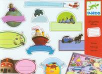 Opakowanie Zestaw naklejek na zeszyty - Pojazdy