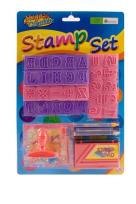 Opakowanie Zestaw pieczątek Alfabet i cyfry