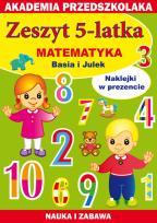 Okładka książki Zeszyt 5-latka Matematyka Basia i Julek