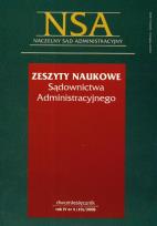 Opakowanie Zeszyty Naukowe Sądownictwa Administracyjnego  2008/04