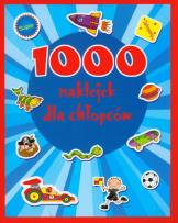 Okładka książki 1000 naklejek dla chłopców