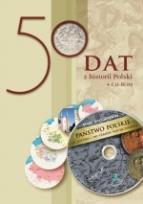 Okładka książki 50 dat z historii Polski + płyta CD