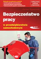 Okładka książki Bezpieczeństwo pracy w przedsiębiorstwie samochod.