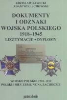 Okładka książki Dokumenty i odznaki Wojska Polskiego 1918 - 1945
