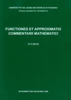 Opakowanie Functiones et Approximatio Commentarii Mathematici 51.2