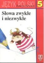 Okładka książki J.polski SP kl.5 Słowa zwykłe i niezwykł ćw WSiP