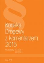 Okładka książki Kodeks drogowy z komentarzem 2015