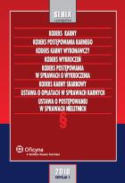 Opakowanie Kodeks karny Kodeks postępowania karnego Kodeks karny wykonawczy Kodeks wykroczeń