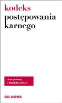 Okładka książki Kodeks postępowania karnego