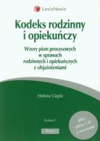 Okładka książki Kodeks rodzinny i opiekuńczy z płytą CD z wzorami