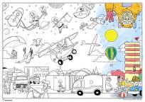 Okładka książki Kolorowanka wielkiego formatu - Metropolia