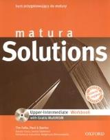 Okładka książki Matura Solutions Upper Intermediate workbook z płytą CD