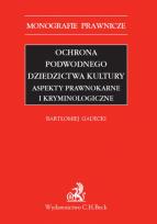 Okładka książki Ochrona podwodnego dziedzictwa kultury aspekty prawnokarne i kryminologiczne