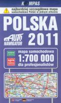 Opakowanie Polska 2011 Mapa samochodowa dla profesjonalistów 1:700 000