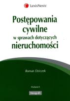 Okładka książki Postępowania cywilne w sprawach dotyczących nieruchomości