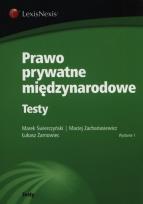 Okładka książki Prawo prywatne międzynarodowe Testy