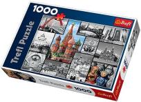 Okładka książki Puzzle 1000 Moskwa - kolaż TREFL