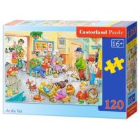 Opakowanie Puzzle 120 At the Vet CASTOR