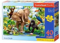 Opakowanie Puzzle 40 maxi - Junior Jungle CASTOR