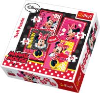 Okładka książki Puzzle 4w1 Piękna Minnie TREFL