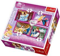 Okładka książki Puzzle 4w1 Zakochane pary TREFL