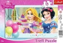 Okładka książki Puzzle ramkowe 15 Disney Princess Przyjęcie TREFL