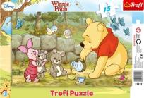 Okładka książki Puzzle ramkowe 15 Kubuś i Przyj. Odpoczynek TREFL
