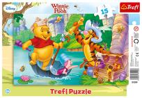 Okładka książki Puzzle ramkowe 15 Kubuś i Przyj. Wyprawa... TREFL