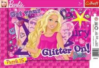 Okładka książki Puzzle ramkowe 15 Wróżka Barbie TREFL