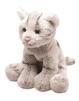 Okładka książki Siedzący szary kot pręgowany 13cm SUKI