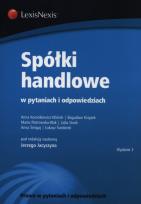 Okładka książki Spółki handlowe w pytaniach i odpowiedziach