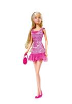 Opakowanie Steffi Lalka w błyszczącej sukience różowa