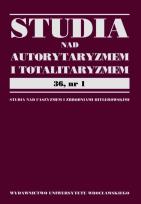 Opakowanie Studia nad autorytaryzmem i totaliryzmem 36 nr 1
