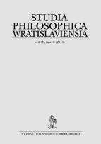 Opakowanie Studia philosophica wratislaviensia 3/2014