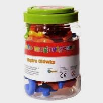 Opakowanie Symbole magnetyczne litery i cyfry 56 sztuk