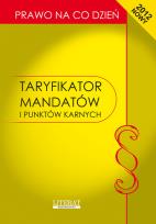 Opakowanie Taryfikator mandatów i punktów karnych
