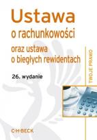 Okładka książki Ustawa o rachunkowości oraz ustawa o biegłych rewidentach