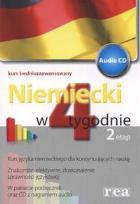 Okładka książki W 4  tygodnie ETAP 2 niemiecki (CD Gratis) REA