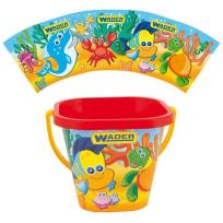 Opakowanie Wiaderko kwadratowe 2L Ocean czerwone