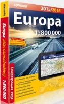 Okładka książki Atlas samochodowy Europa 1:800 000 2015/2016
