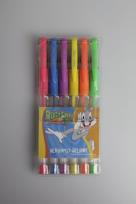 Opakowanie Długopisy żelowe brokatowe 6 sztuk