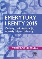 Okładka książki Emerytury i renty 2015