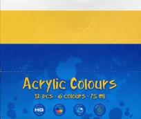 Opakowanie Farby akrylowe Prima Art 2x6 kolorów 75ml w tubie