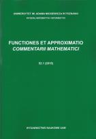 Opakowanie Functiones et Approximatio Commentarii Mathematici 52.1